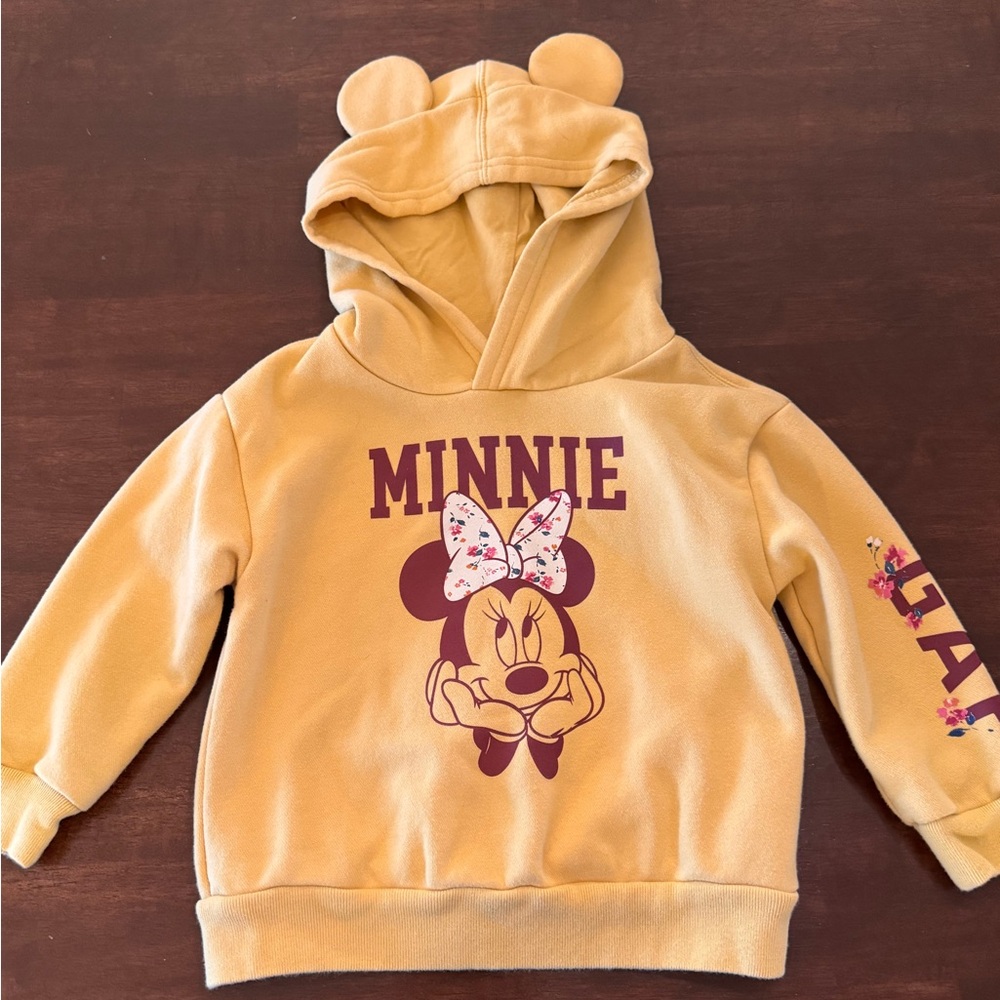 GAP Kids Minnie Mouse Hoodie - Gold/Mustard Yellow